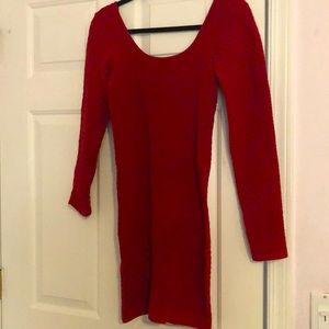 BCBG red bodycon dress